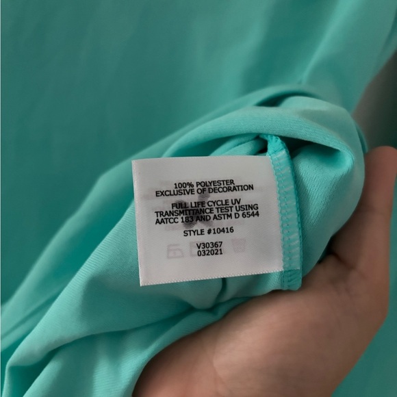 Coolibar Kawela Swim Top Padded UPF 50+ Sun Protection Built in Bra - Picture 3 of 5